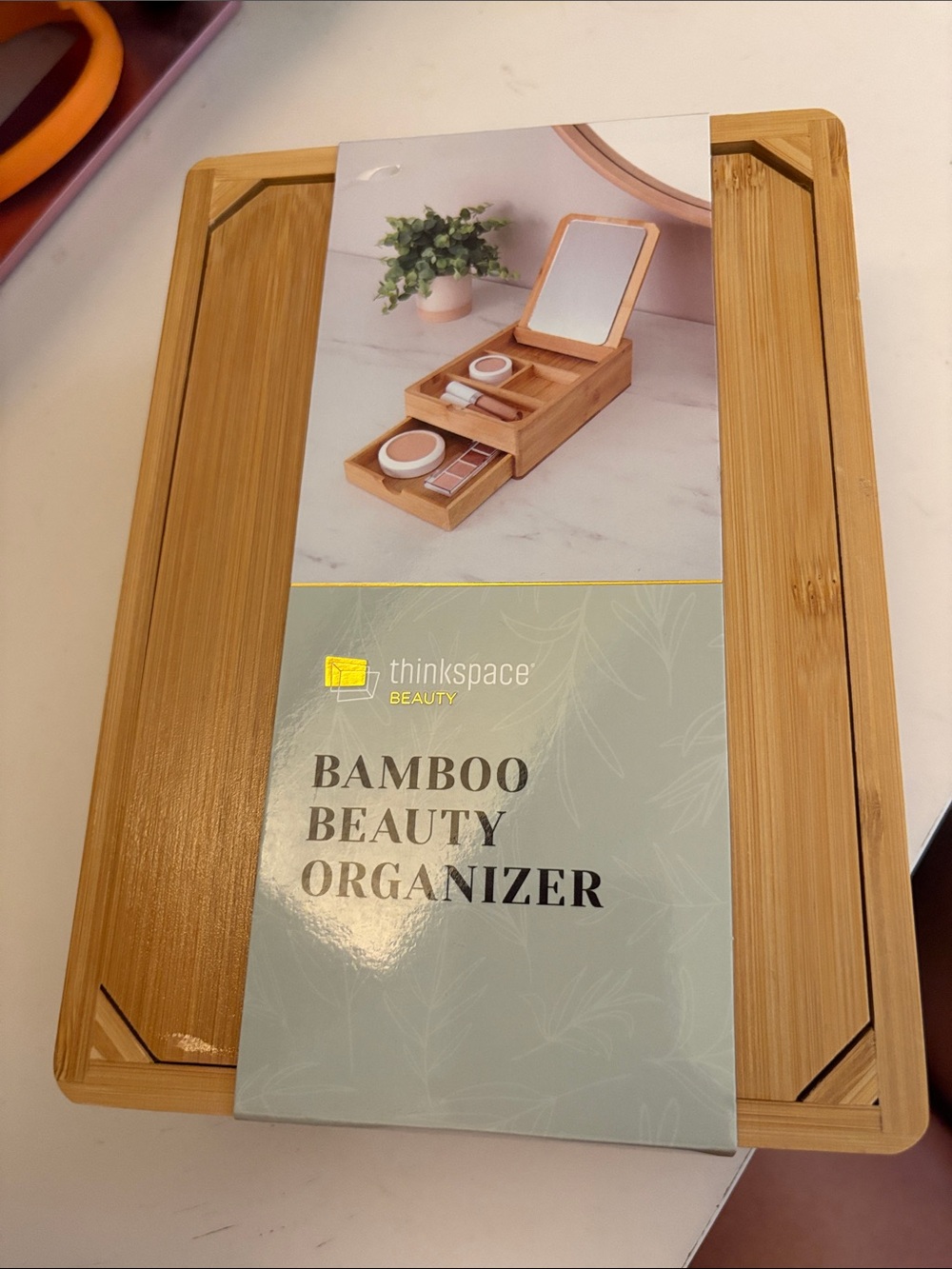 Bamboo Makeup Organizer - Natural Bamboo